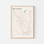 ben lomond, california map poster - image 1