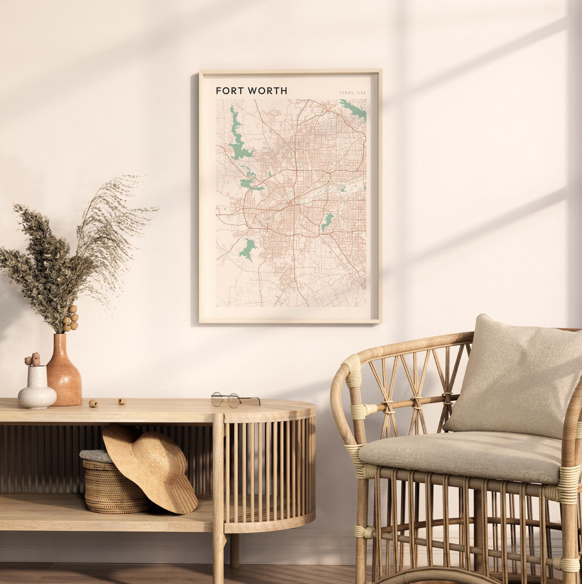 fort worth, texas map poster - image 3
