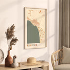 pismo beach, california map poster - image 2