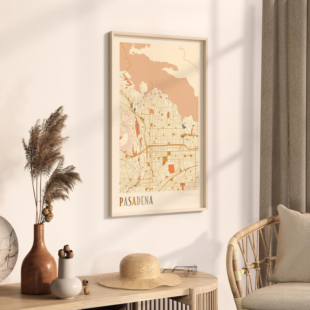 pasadena, california map poster - image 2