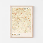 pearland, texas map poster - image 1