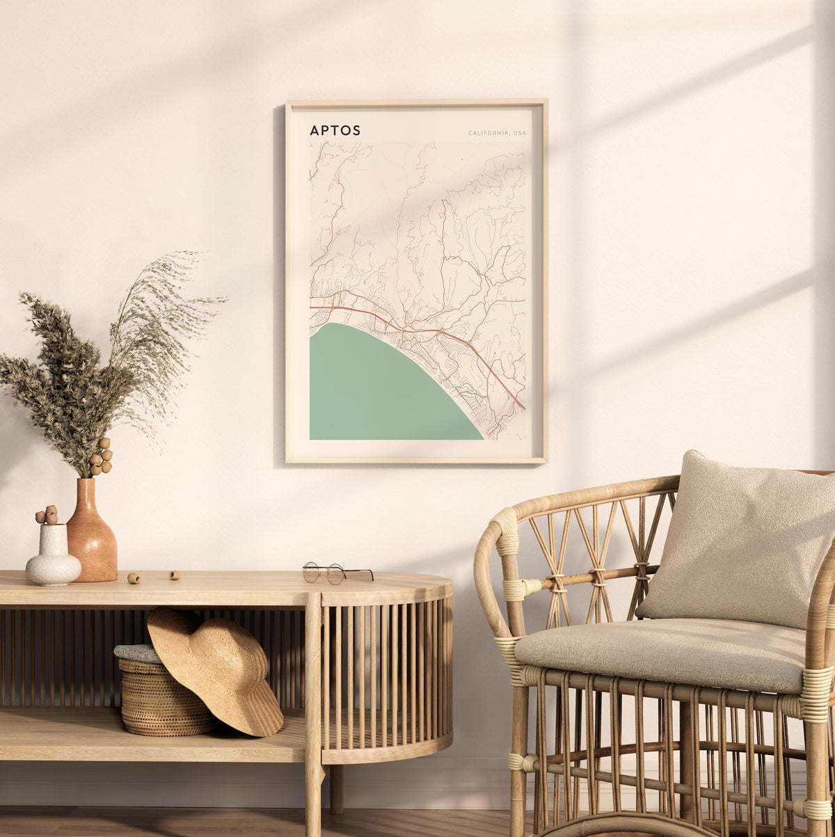 aptos, california map poster - image 3