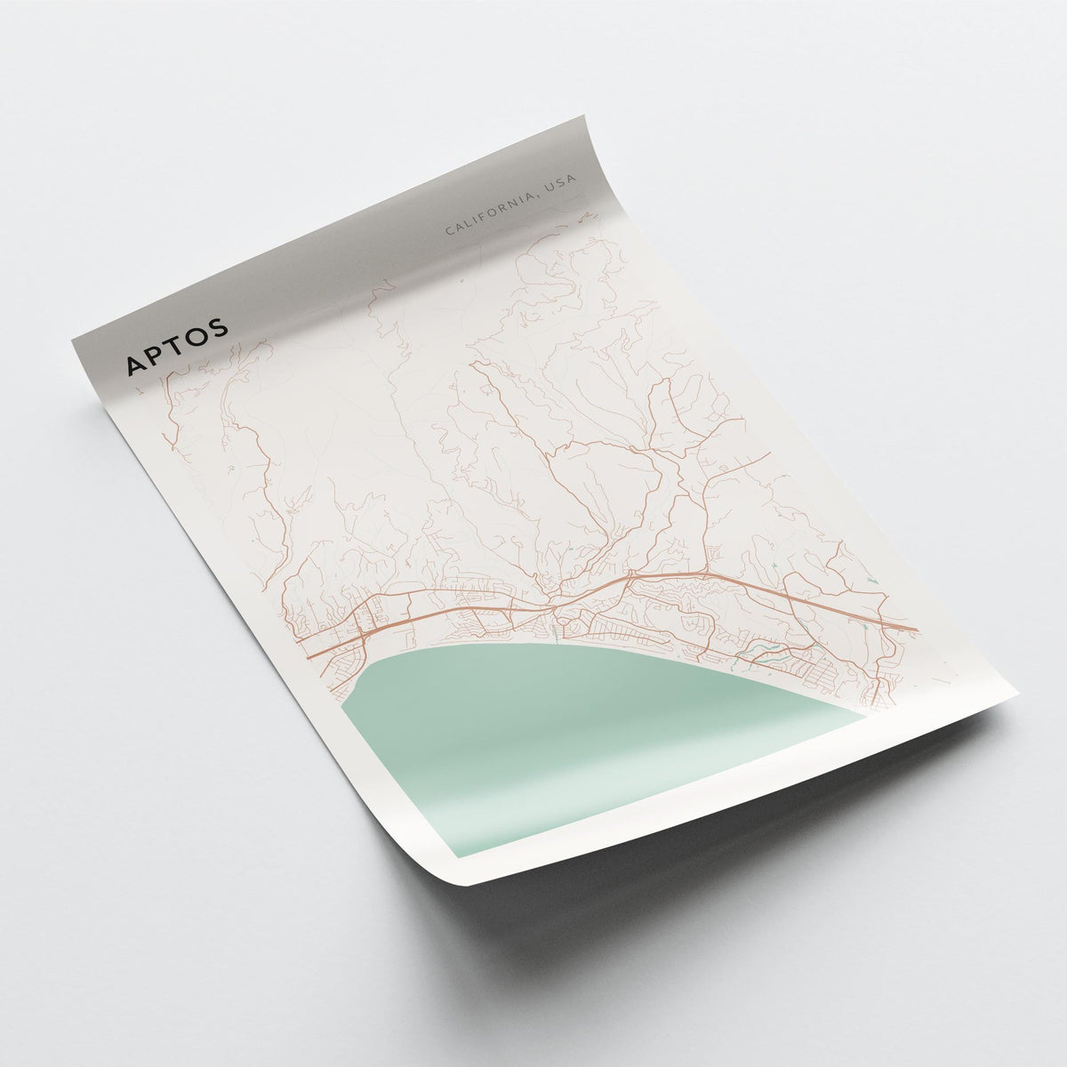 aptos, california map poster - image 4