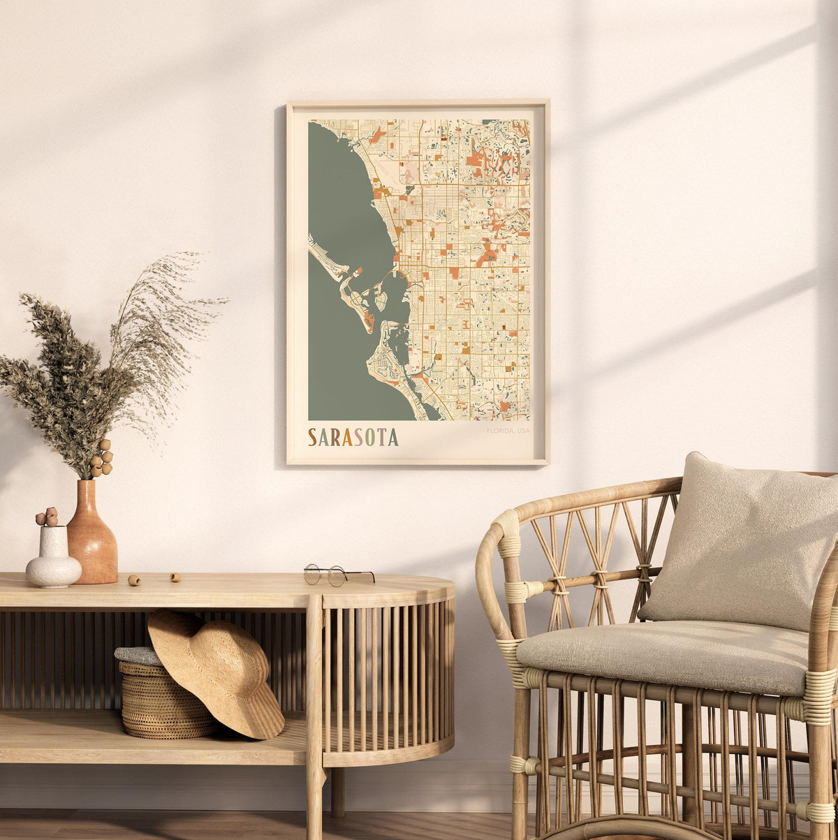 sarasota, florida map poster - image 3