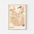 truckee, california map poster - image 1
