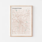 youngstown, ohio map poster - image 1