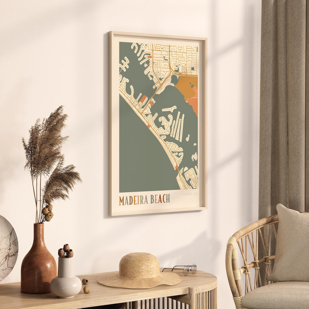 madeira beach, florida map poster - image 2