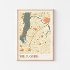 williamsburg, new york map poster - image 1