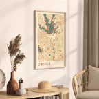 lewisville, texas map poster - image 2