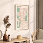 bellevue, washington map poster - image 2