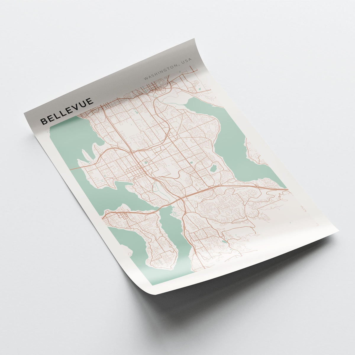 bellevue, washington map poster - image 4