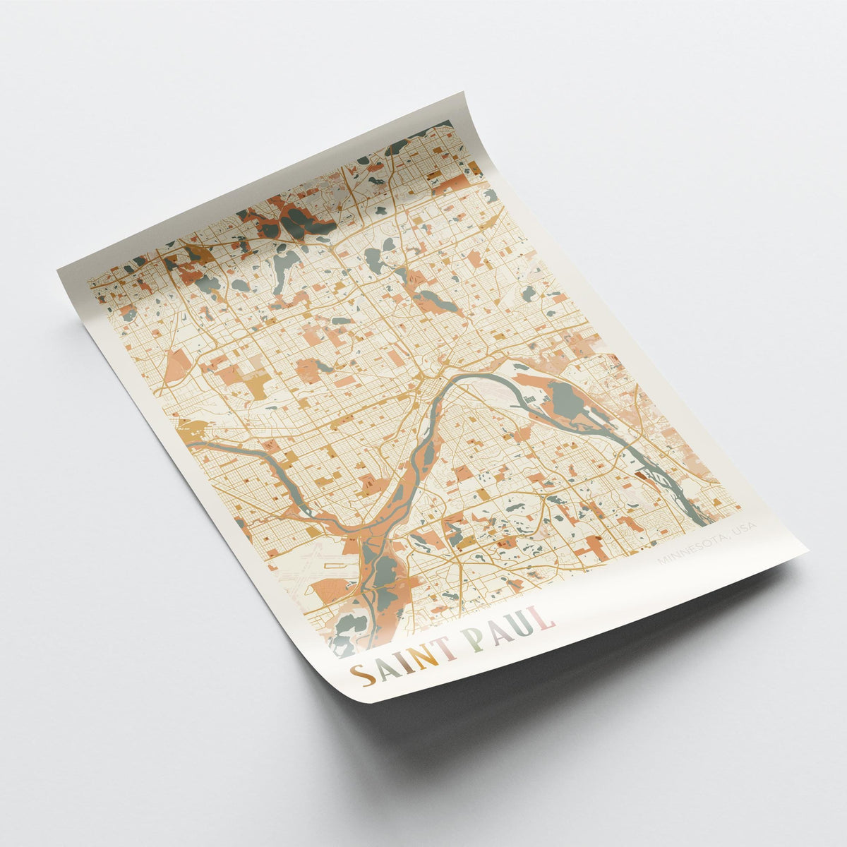 saint paul, minnesota map poster - image 4