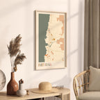 fort bragg, california map poster - image 2