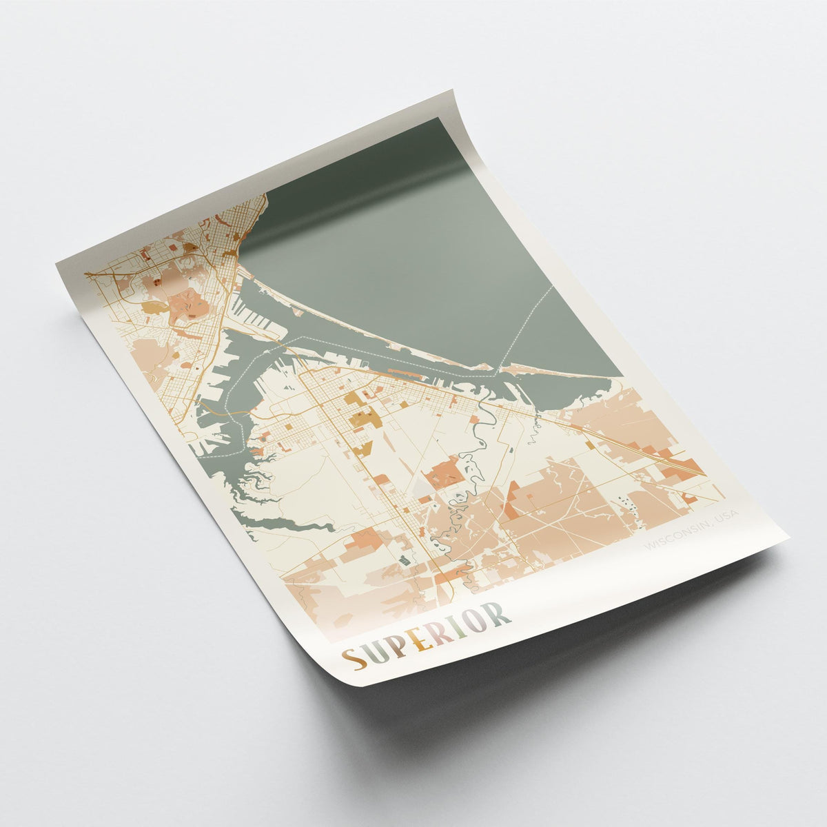 superior, wisconsin map poster - image 4