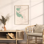 clearlake, california map poster - image 3