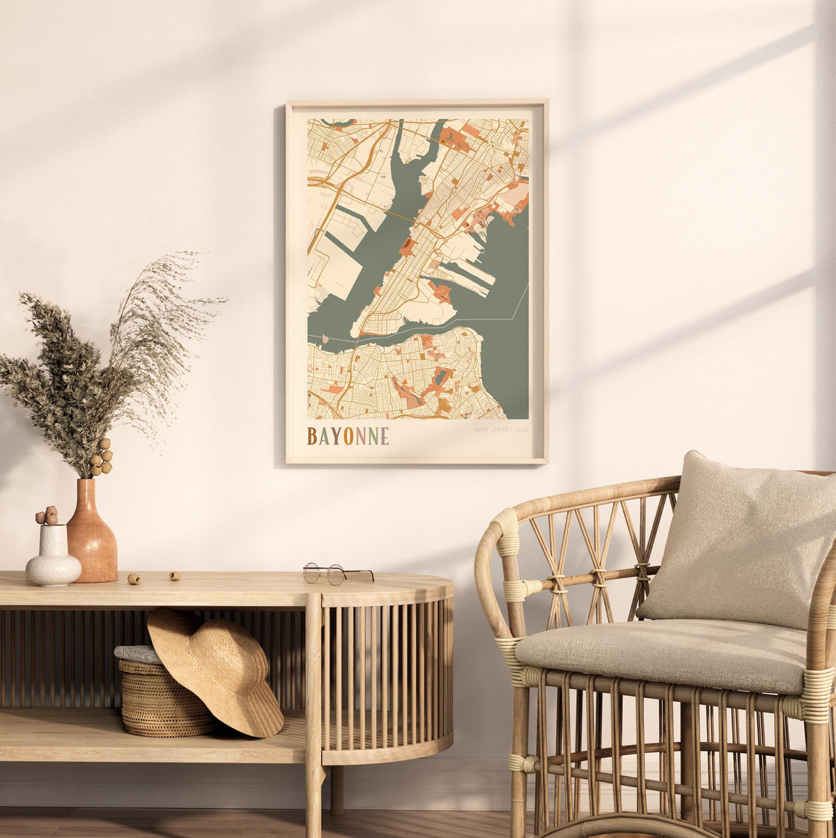 bayonne, new jersey map poster - image 3