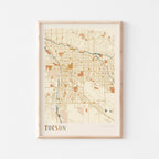 tucson, arizona map poster - image 1