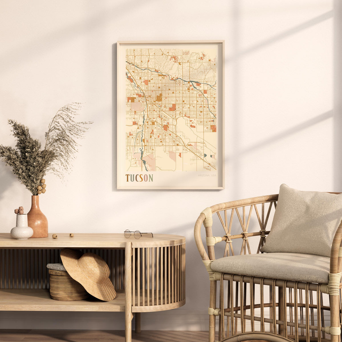 tucson, arizona map poster - image 3