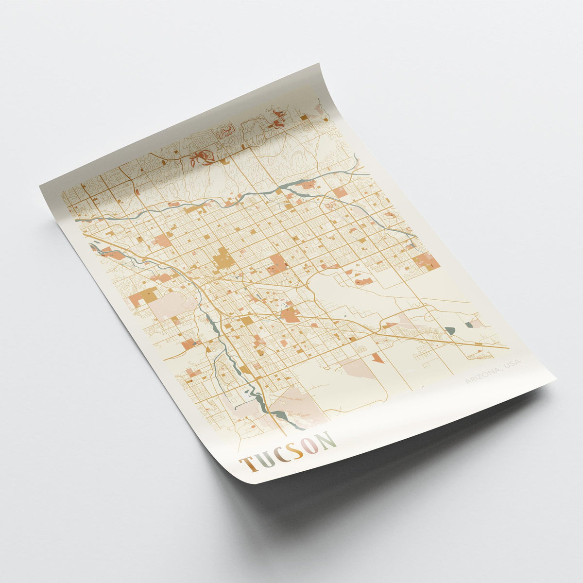 tucson, arizona map poster - image 4