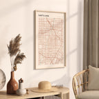 santa ana, california map poster - image 2
