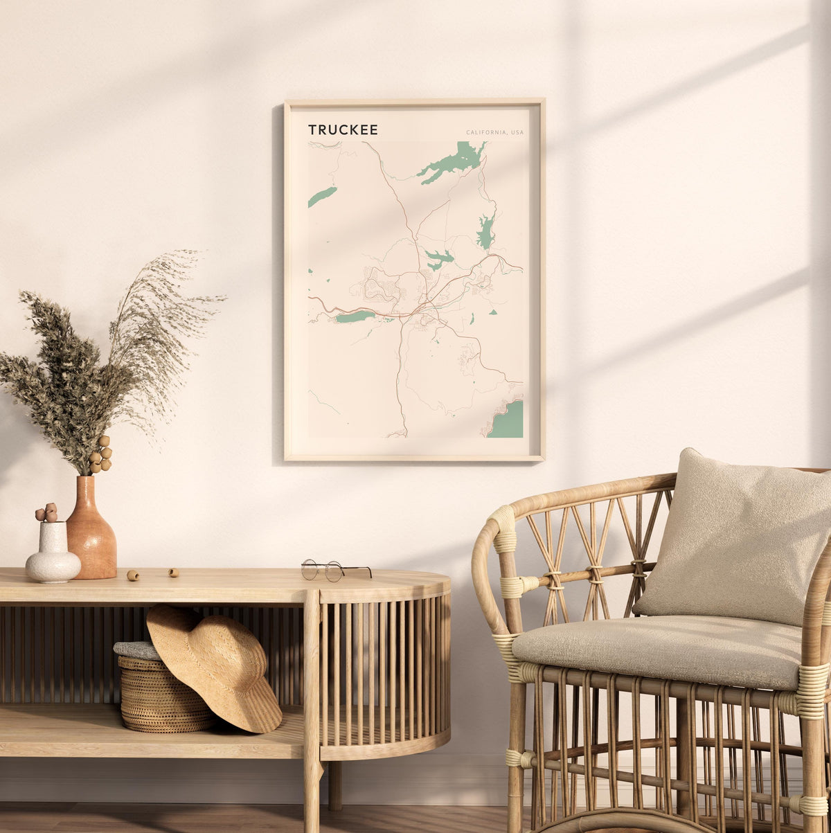 truckee, california map poster - image 3