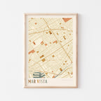 mar vista, california map poster - image 1