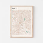 dallas, texas map poster - image 1