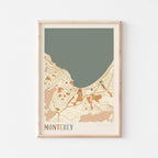 monterey, california map poster - image 1