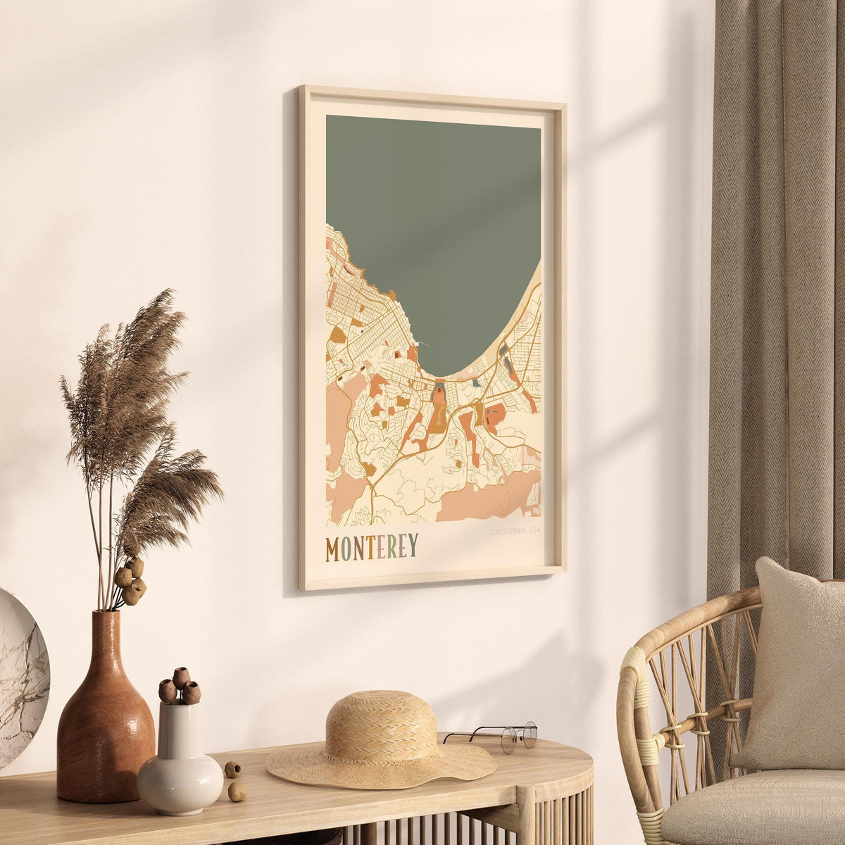 monterey, california map poster - image 2