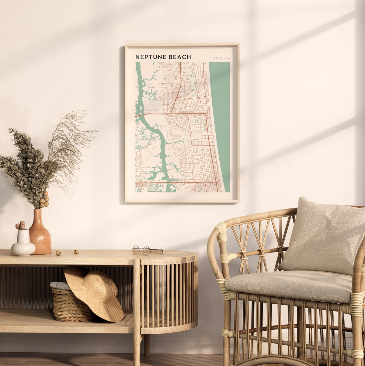 neptune beach, florida map poster - image 3