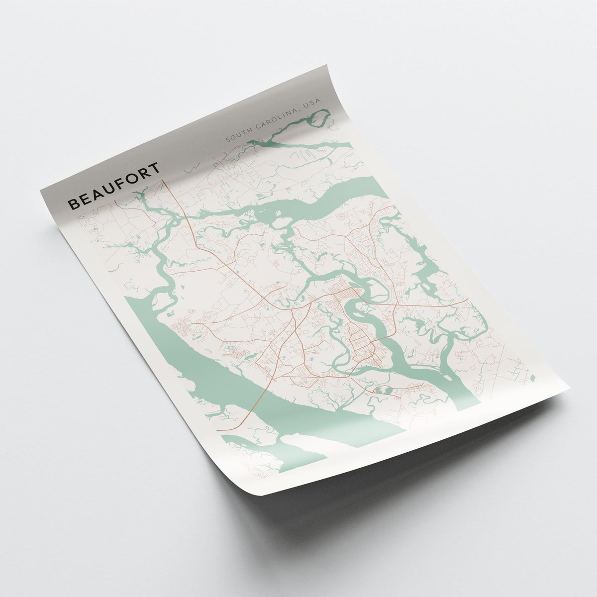 beaufort, south carolina map poster - image 4