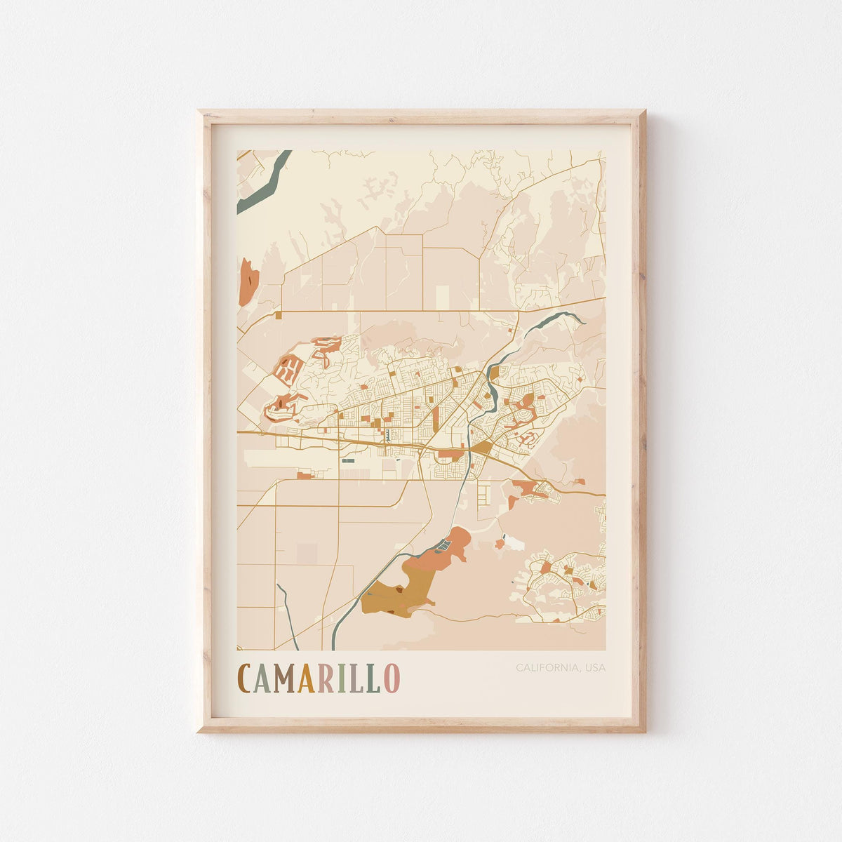 camarillo, california map poster - image 1