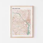 arlington, virginia map poster - image 1