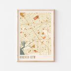 culver city, california map poster - image 1