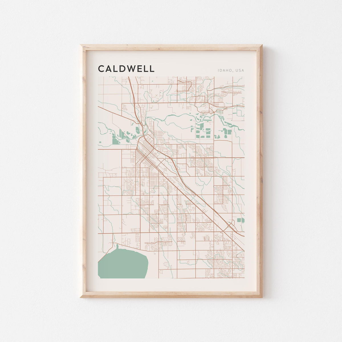 caldwell, idaho map poster - image 1