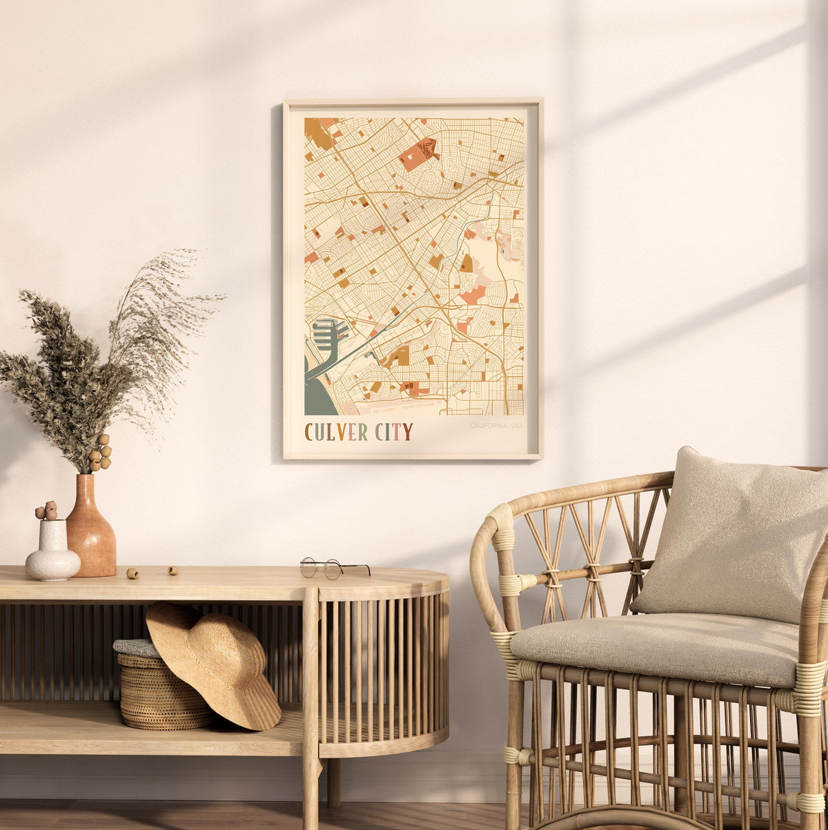 culver city, california map poster - image 3