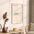 big bear lake, california map poster - image 2