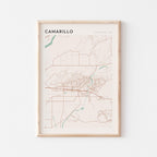 camarillo, california map poster - image 1