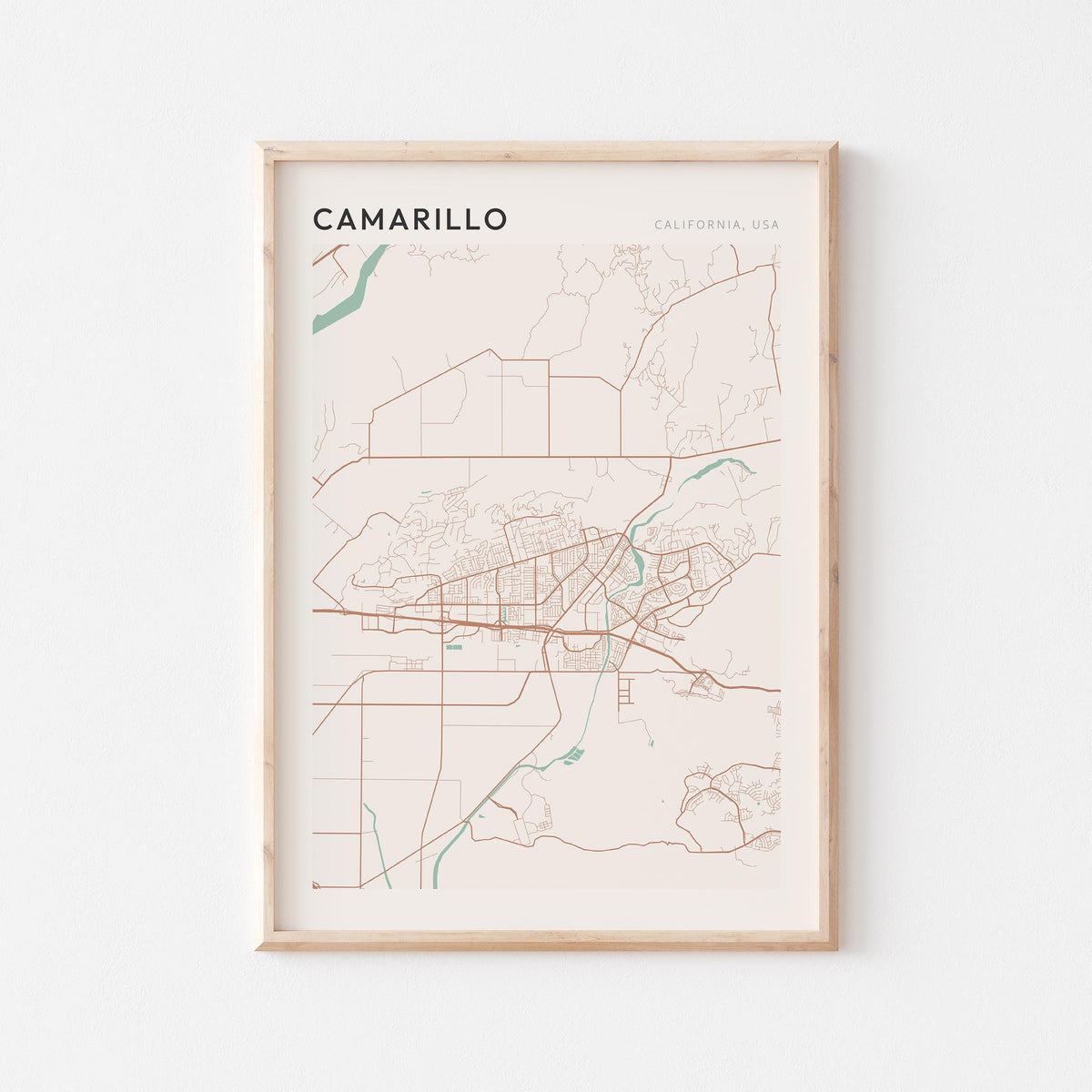 camarillo, california map poster - image 1