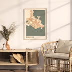 honolulu, hawaii map poster - image 3