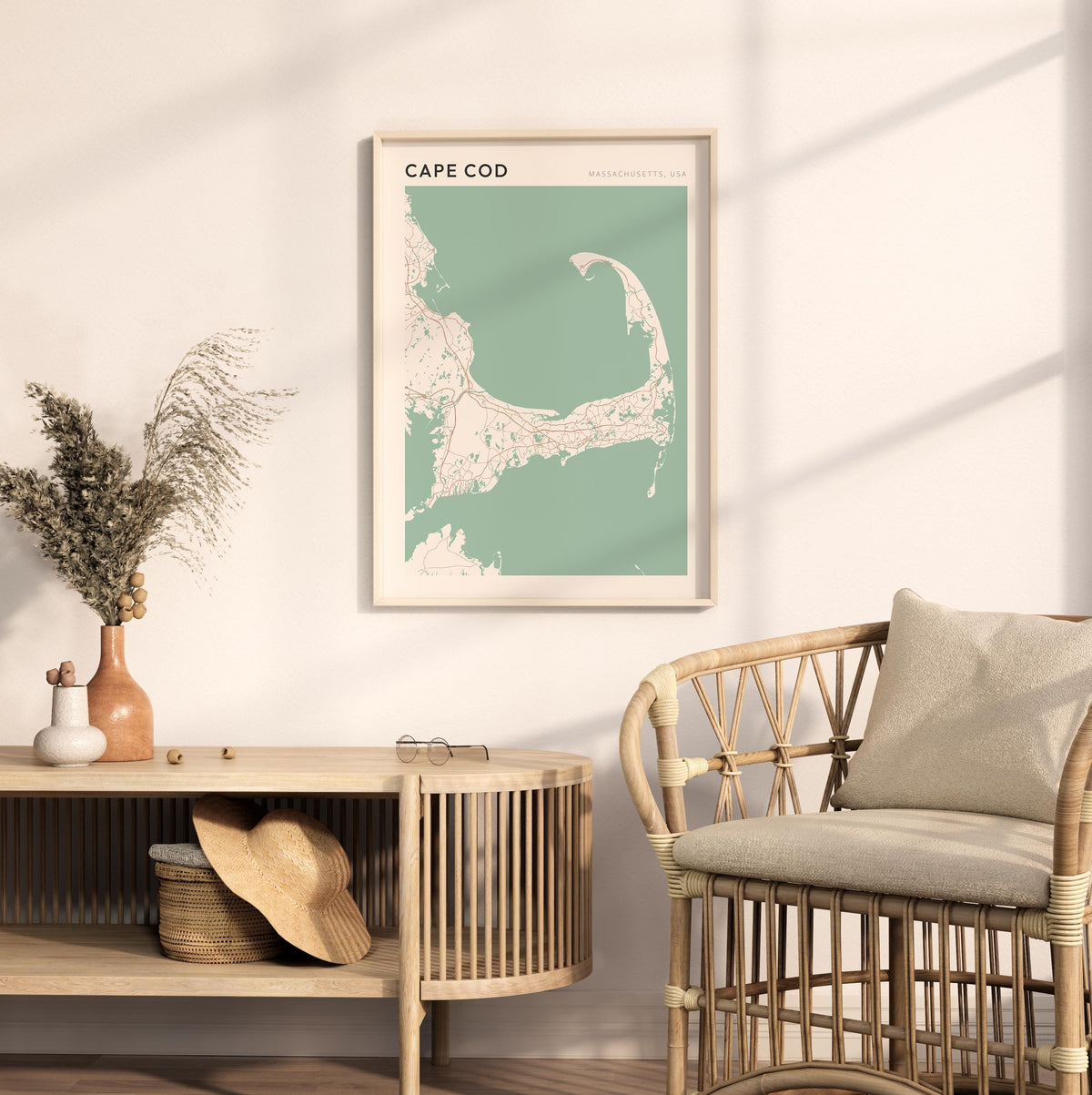 cape cod, massachusetts map poster - image 3