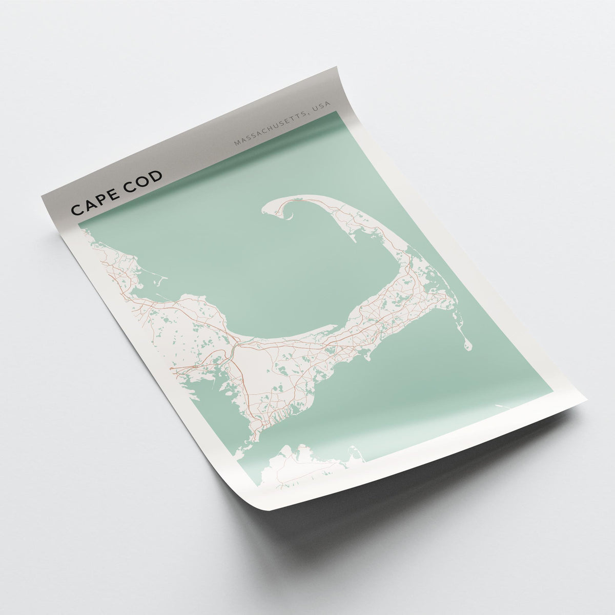 cape cod, massachusetts map poster - image 4