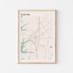 easton, maryland map poster - image 1