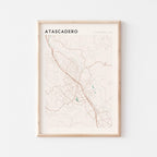 atascadero, california map poster - image 1