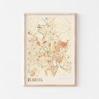 reading, pennsylvania map poster - image 1