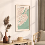 staten island, new york map poster - image 2