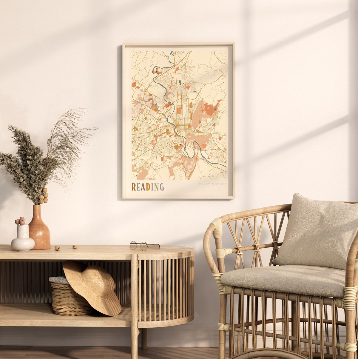 reading, pennsylvania map poster - image 3