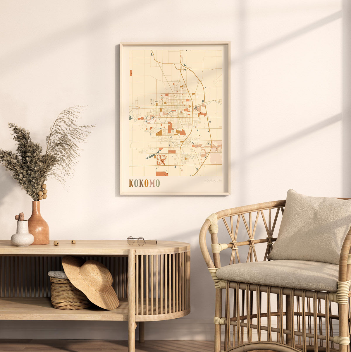 kokomo, indiana map poster - image 3
