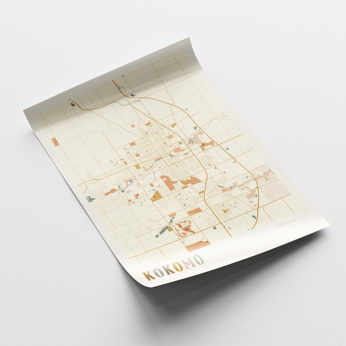 kokomo, indiana map poster - image 4