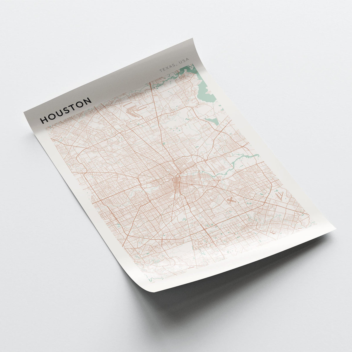houston, texas map poster - image 3